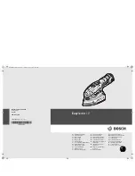 Preview for 1 page of Bosch EasySander 12 Original Instructions Manual