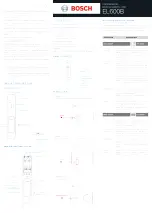 Bosch EL600B User Manual preview