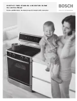 Bosch ELECTRIC FREE-STANDING CONVECTION RANGE Use And Care Manual preview