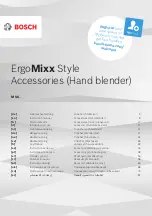 Предварительный просмотр 1 страницы Bosch ErgoMixx Style MS6 M6 Series Instruction Manual