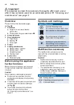 Preview for 4 page of Bosch ErgoMixx Style MSM6S Series Instruction Manual