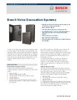 Предварительный просмотр 1 страницы Bosch EVAX25E Easy Installation And Operation