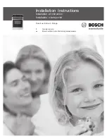 Bosch Evolution HDS7052U Installation Instructions Manual предпросмотр