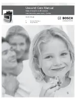 Bosch Evolution HES3063U Use And Care Manual предпросмотр