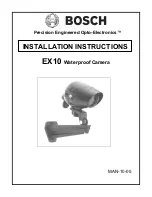 Preview for 1 page of Bosch EX10 Installation Instructions Manual
