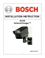 Preview for 1 page of Bosch EX30 Installation Instructions Manual