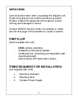 Preview for 8 page of Bosch EX30 Installation Instructions Manual