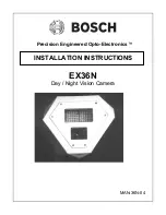 Bosch EX36N Installation Instructions Manual предпросмотр