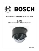 Bosch EX40 Installation Instructions Manual предпросмотр