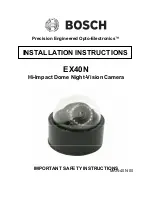 Bosch EX40N Installation Instructions Manual preview