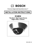 Bosch EX49N Installation Instructions Manual предпросмотр