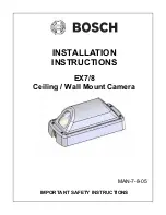 Предварительный просмотр 1 страницы Bosch EX7 Installation Instructions Manual