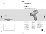 Предварительный просмотр 1 страницы Bosch EXACT 12V-2-670 Original Instructions Manual