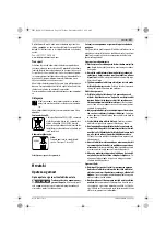 Предварительный просмотр 207 страницы Bosch Exaction 18 V-LI 8-1100 Original Instructions Manual