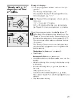 Preview for 21 page of Bosch Exxcel 1200 Express Instruction Manual And Installation Instructions