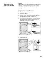 Предварительный просмотр 43 страницы Bosch Exxcel 1200 Express Instruction Manual And Installation Instructions