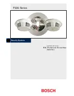 Preview for 1 page of Bosch F220 Installation Instructions Manual