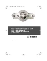 Bosch F220 Installation Manual preview