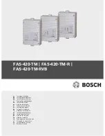 Bosch FAS-420-TM Installation Manual предпросмотр