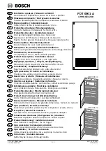 Bosch FDT 0001 A Product Description/Installation Manual preview