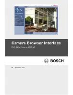 Предварительный просмотр 1 страницы Bosch FLEXIDOME corner 9000 MP Software Manual