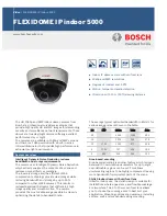 Bosch FLEXIDOME IP indoor 5000 Information preview
