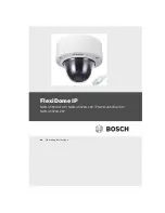 Предварительный просмотр 1 страницы Bosch FlexiDome IP NWD-455V04-10P Operating Instructions Manual