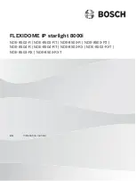 Preview for 1 page of Bosch FLEXIDOME IP starlight 8000i Installation Manual