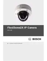 Предварительный просмотр 1 страницы Bosch FlexiDome NDN-498V03 Installation And Operation Manual