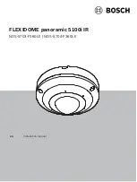 Bosch FLEXIDOME panoramic 5100i IR Installation Manual preview