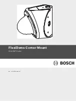 Bosch FlexiDome VDA-CMT-Dome Installation Manual preview