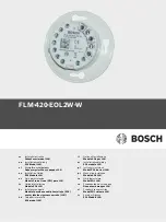 Предварительный просмотр 1 страницы Bosch FLM-420-EOL2W-W Installation Manual