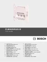 Предварительный просмотр 1 страницы Bosch FLM-420-RLV1-D Installation Manual