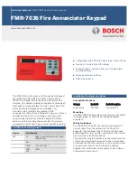 Bosch FMR-7036 Manual preview