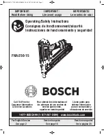 Предварительный просмотр 1 страницы Bosch FNA-250-15 Operating/Safety Instructions Manual