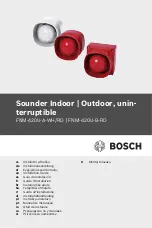 Bosch FNM-420U-A-RD Installation Manual preview