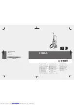 Bosch Fontus Original Operating Instructions предпросмотр