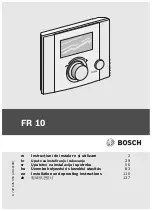 Bosch FR 10 Installation And Operating Instructions Manual preview