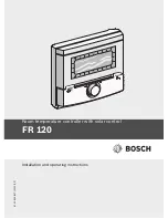 Preview for 1 page of Bosch FR 120 Installation And Operating Instructions Manual