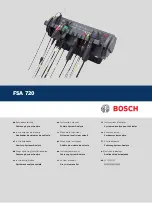 Bosch FSA 720 Instruction Manual preview