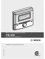 Preview for 1 page of Bosch FW 200 Installation And Operating Instructions Manual