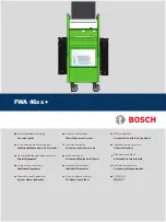 Bosch FWA 46 + Series Original Instructions Manual предпросмотр