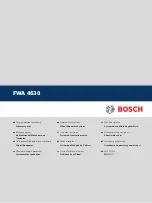Preview for 1 page of Bosch FWA 4630 Original Instructions Manual
