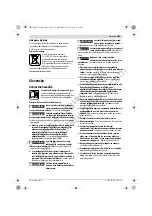 Preview for 105 page of Bosch GAS 50 Professional Original Instructions Manual