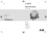 Bosch GAS Professional 12-25 Original Instructions Manual preview