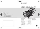 Bosch GBG 60-20 Professional Original Instructions Manual preview