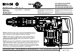 Bosch GBH 10 DC Repair Instructions preview