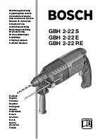 Предварительный просмотр 1 страницы Bosch GBH 2-22 E PROFESSIONAL Operating Instructions Manual