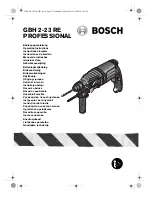 Bosch GBH 2-23 RE Operating Instructions Manual preview