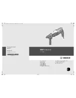 Bosch GBH 2-28 F Professional Original Instructions Manual preview